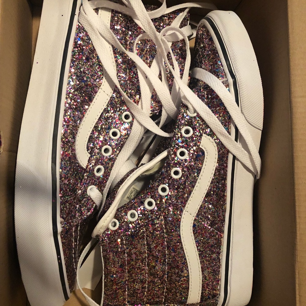 Chunky glitter vans